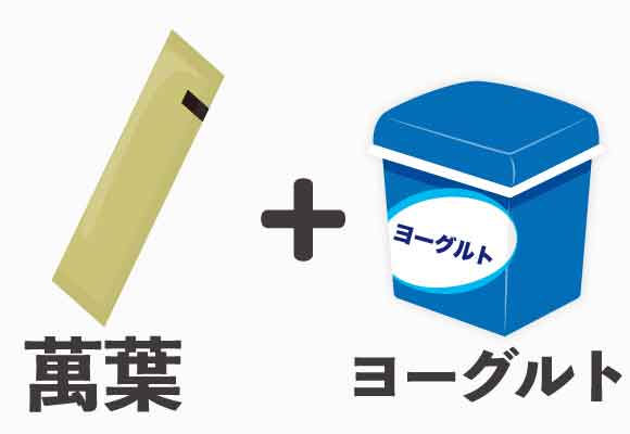 野草酵素萬葉練りとヨーグルト